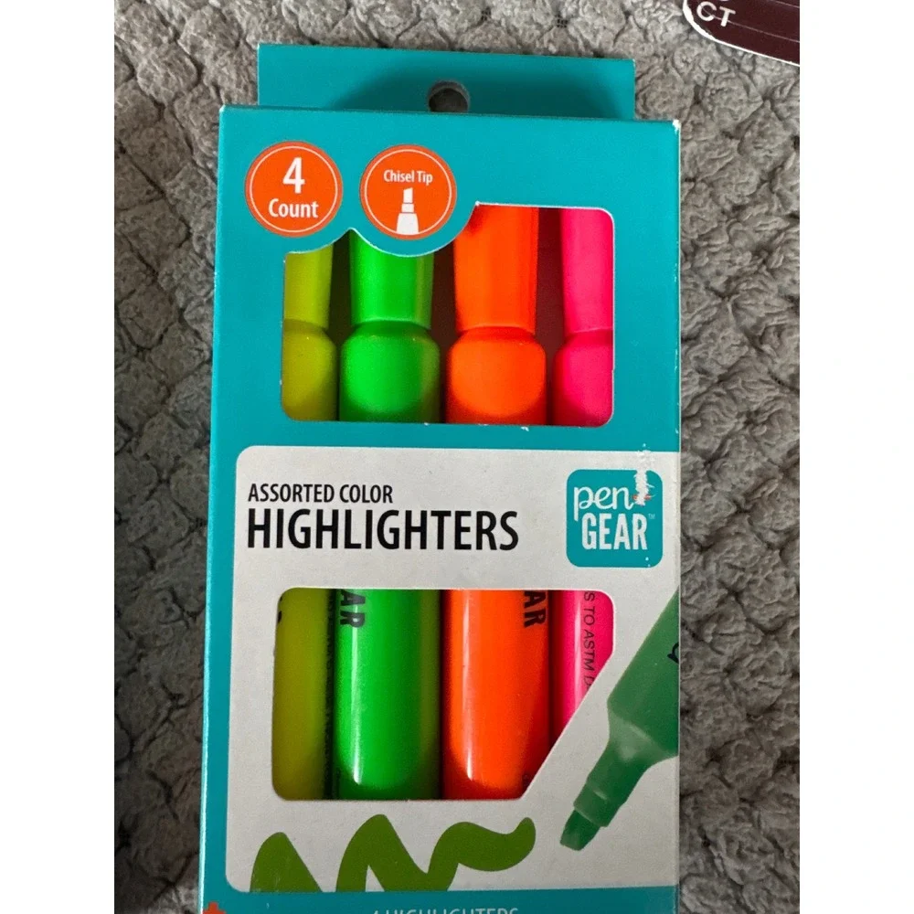 Sharpie Permanent Markers Expo Dry Erase and Pen+Gear Highlighter Bundle 5 Pack